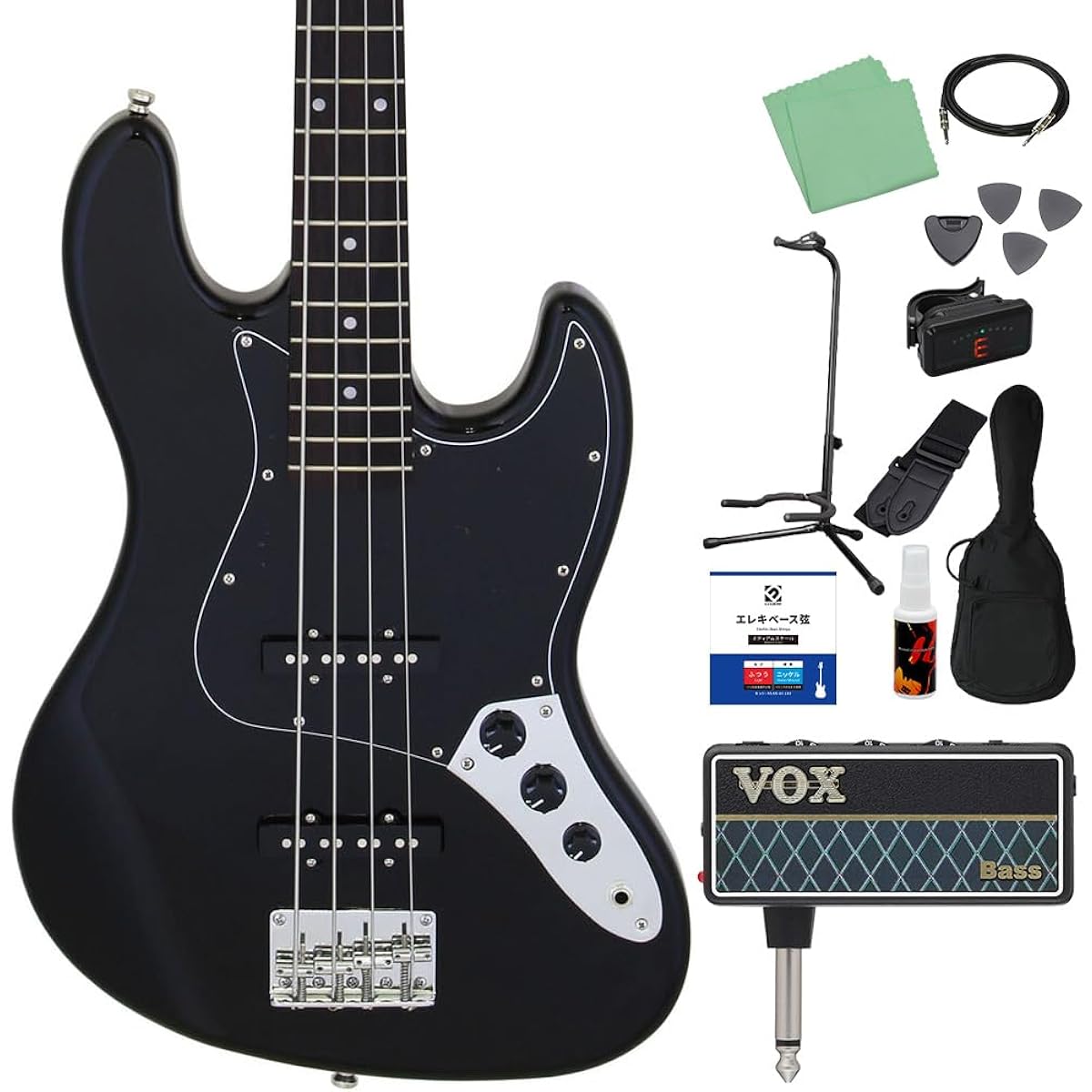 LEGEND LJB-Z B Bass Beginner 12-piece Set [with amPlug] Jazz Bass Type Legend