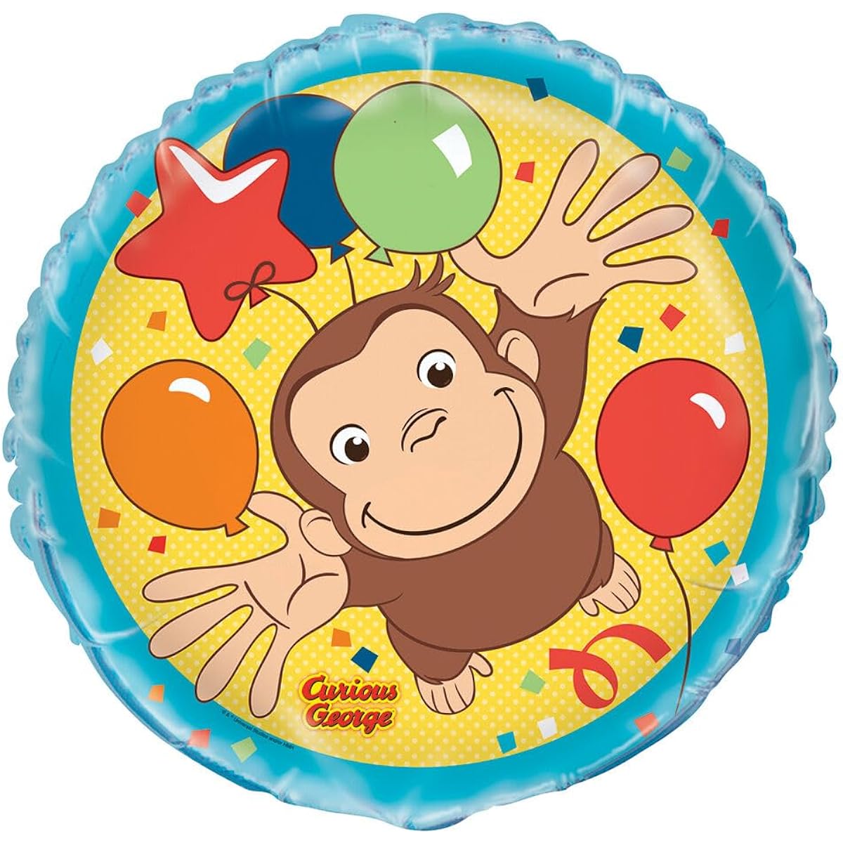 Curious George 2nd Birthday Party Supplies Balloon Bouquet Decoration