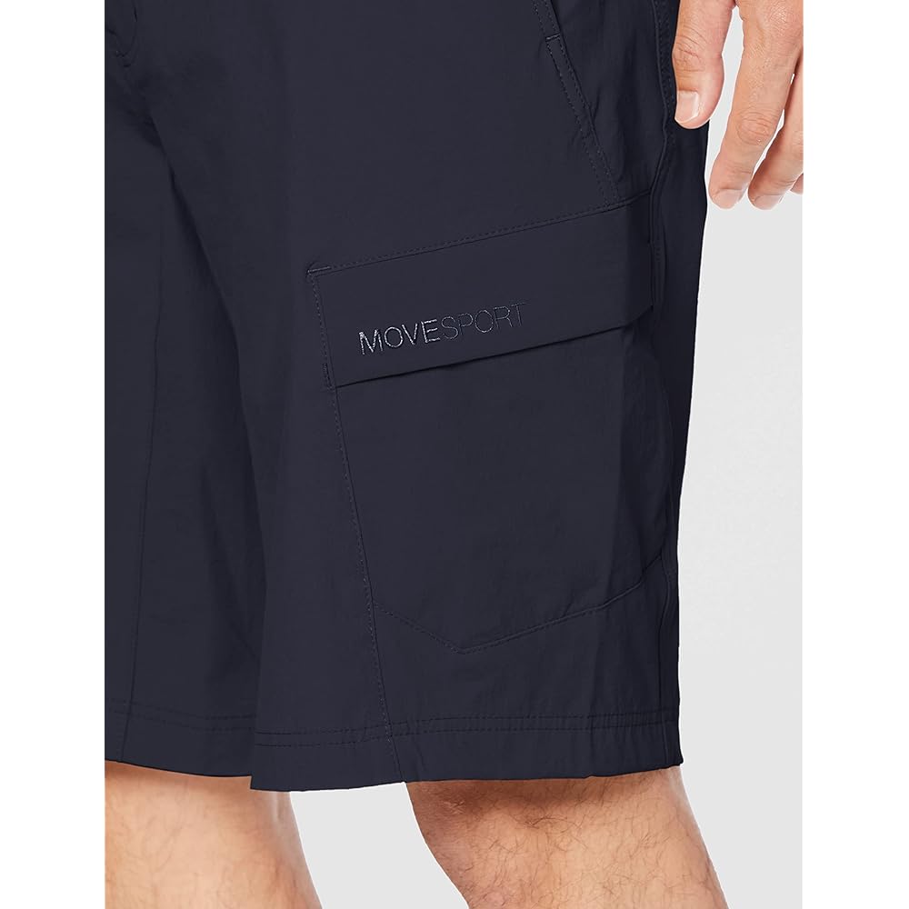 [DESCENTE] Men's Half Pants MOVESPORT Cargo Pants Nylon Multi-Pocket Buckle Embroidered Logo