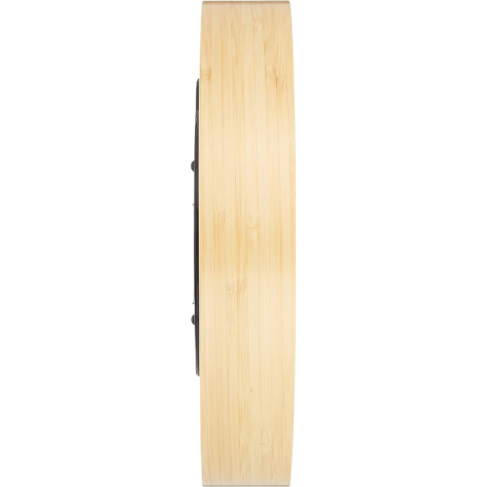 Interform wall clock radio clock TORADO CL-9704 wood radio step movement