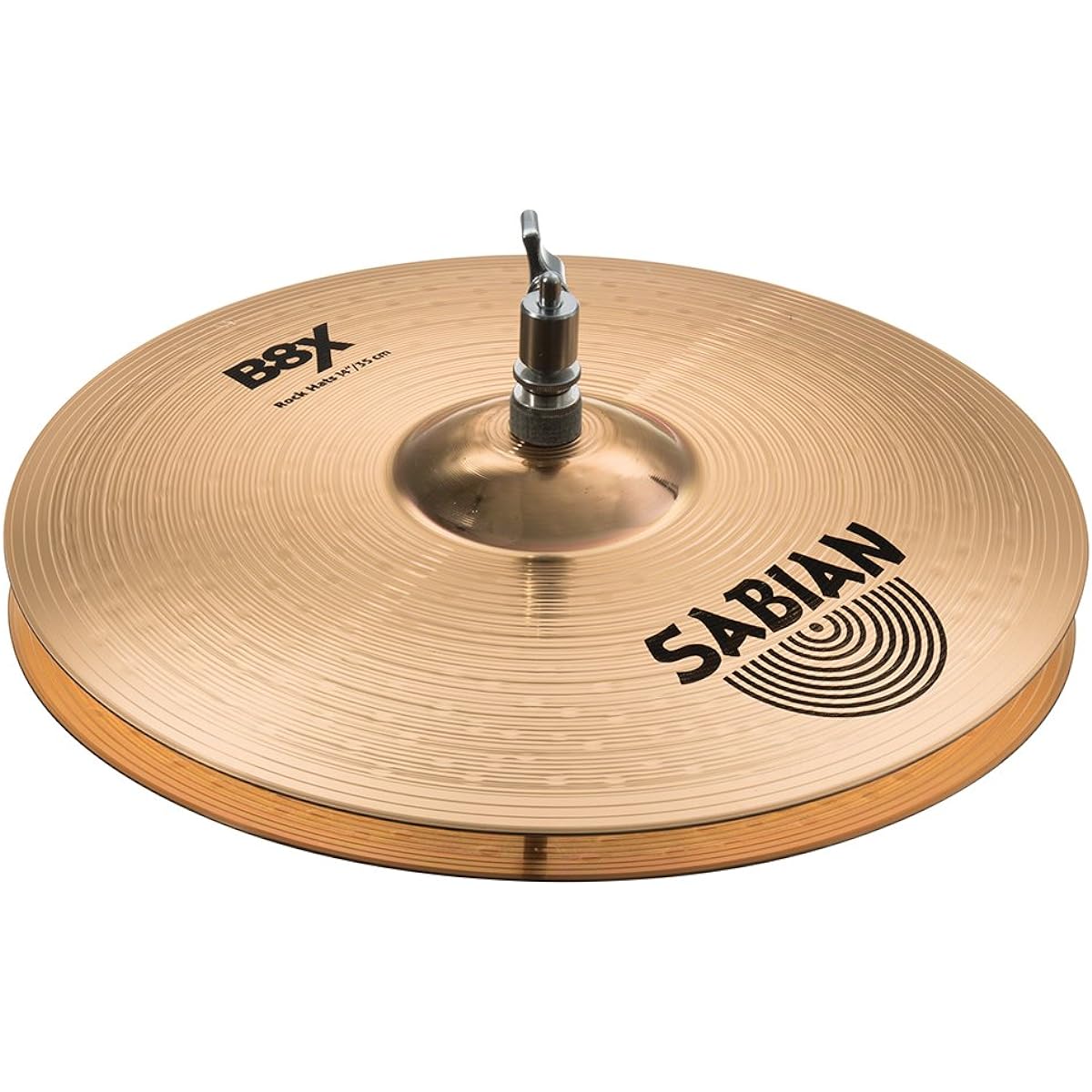 SABIAN B8X-14TRH B8X ROCK HATS Top 14 inch hi-hat cymbal top