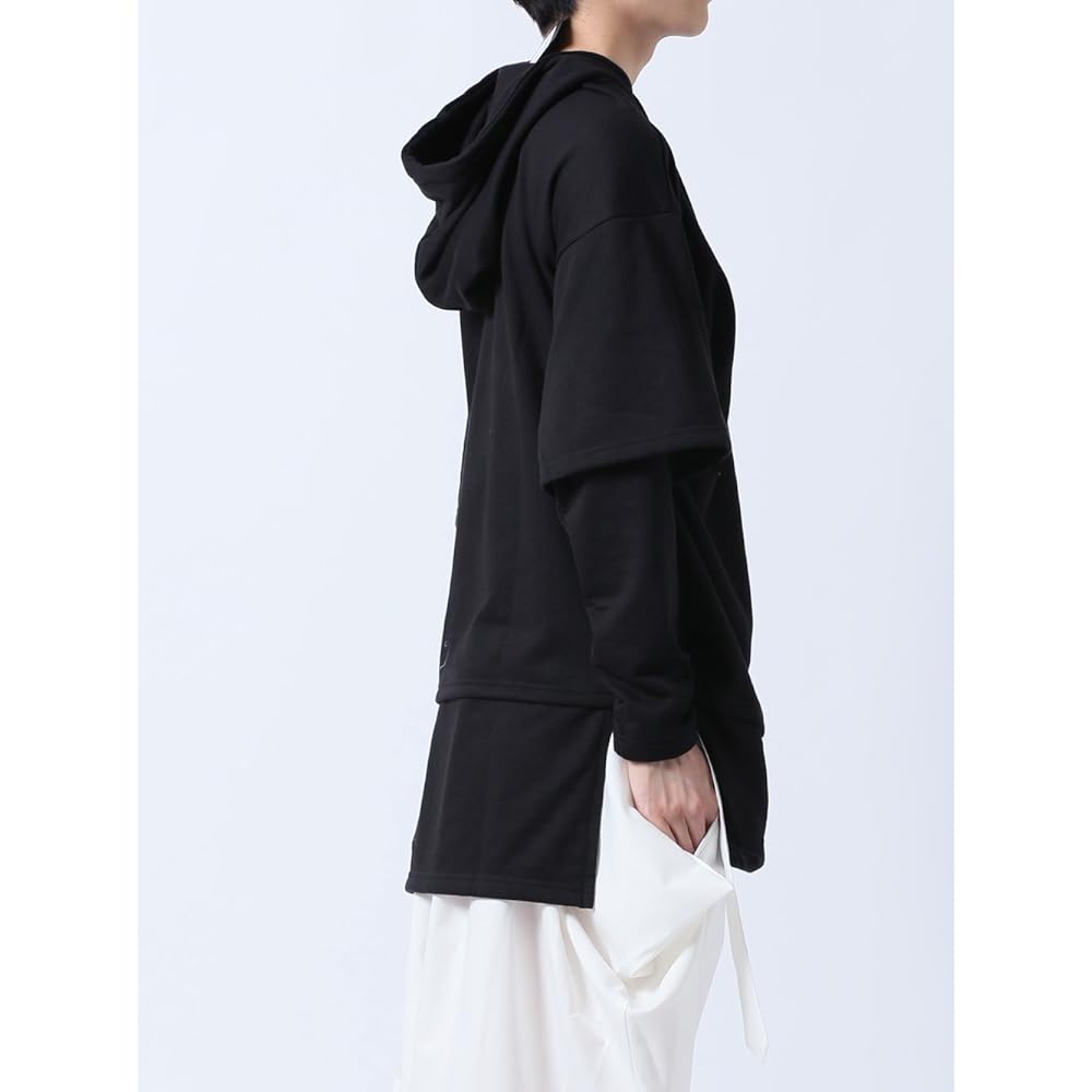 [Azu Super Sonic] Hoodie, Long Length, Mode Style, Faux Layered, Men's