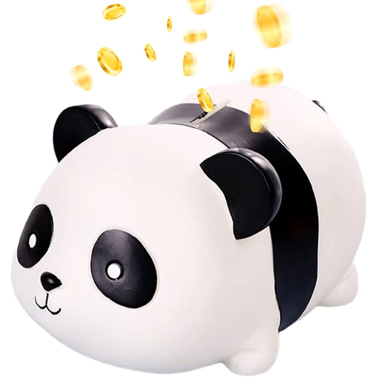 Piggy Bank Cute Panda Money Box Unbreakable Coin Bank for Kids Cartoon Piggy Bank with Opening Christmas Birthday Gift for Boys Girls Adults Home Decoration