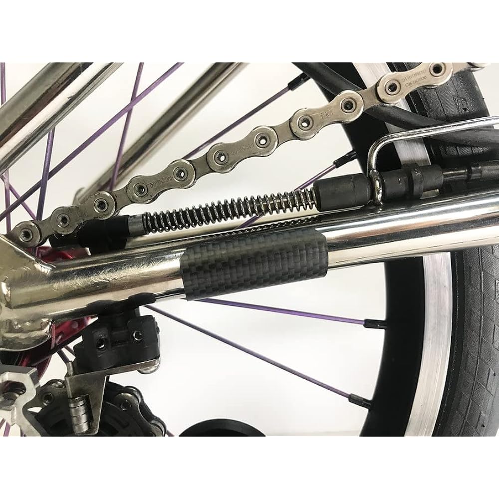 CarbonDryJapan Rear Frame Protector for BROMPTON Clear