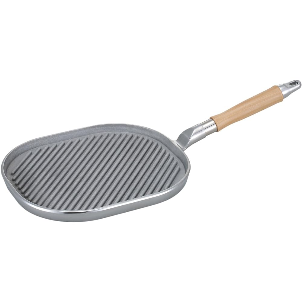 Hokuriku Aluminum Wooden Steak Pan Cast Aluminum (Small) AL02-GLL10