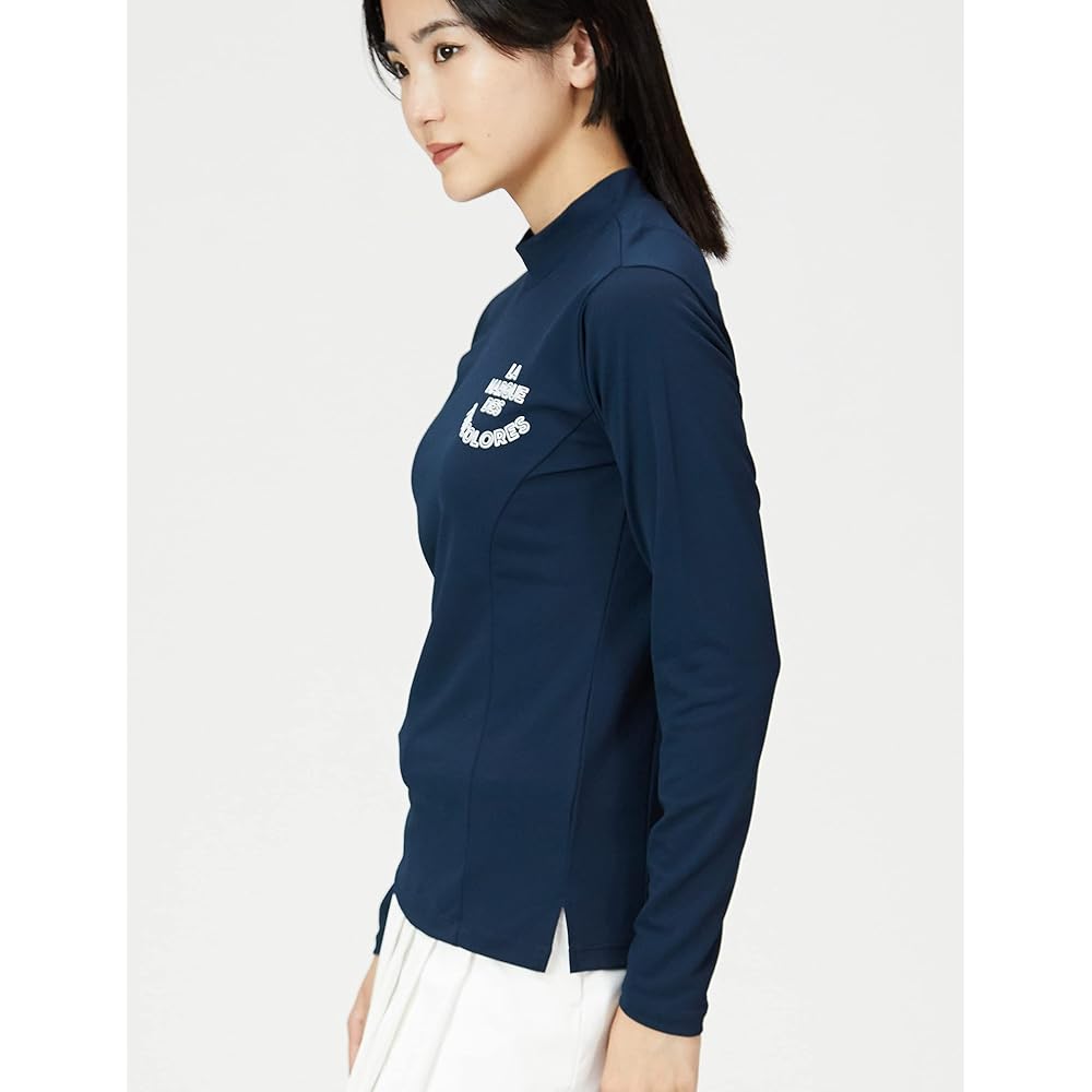 [Le Coq Sportif] 22 Fall/Winter Model Golf Long Sleeve Shirt High Neck Sweat Absorbent Quick Drying Stretch UPF50 Waist Shape Women's