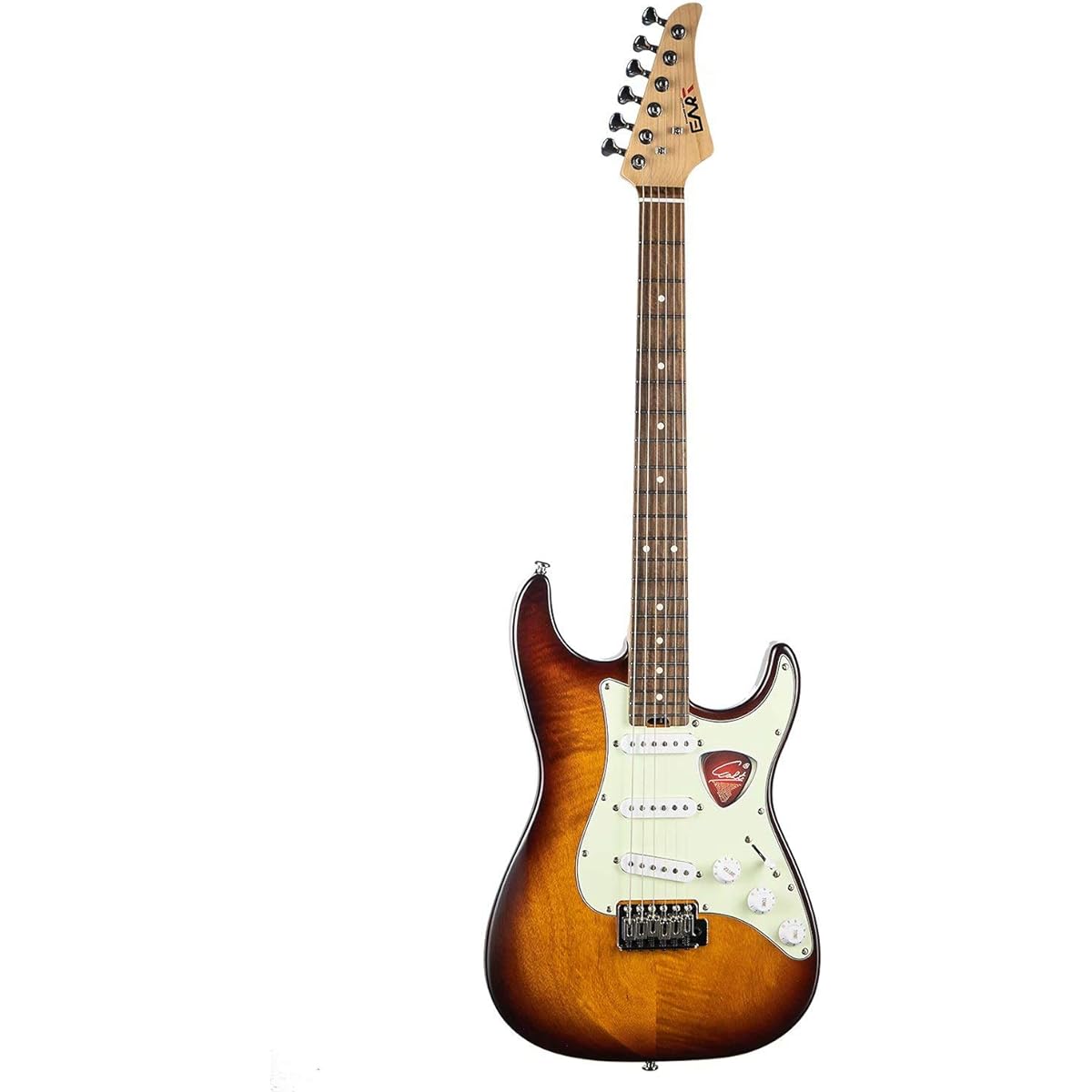 EART Electric Guitar SSS Single Coil Pickups,6 String Solid-Body,Right Handed-Rosewood Fingerboard-Sunburst