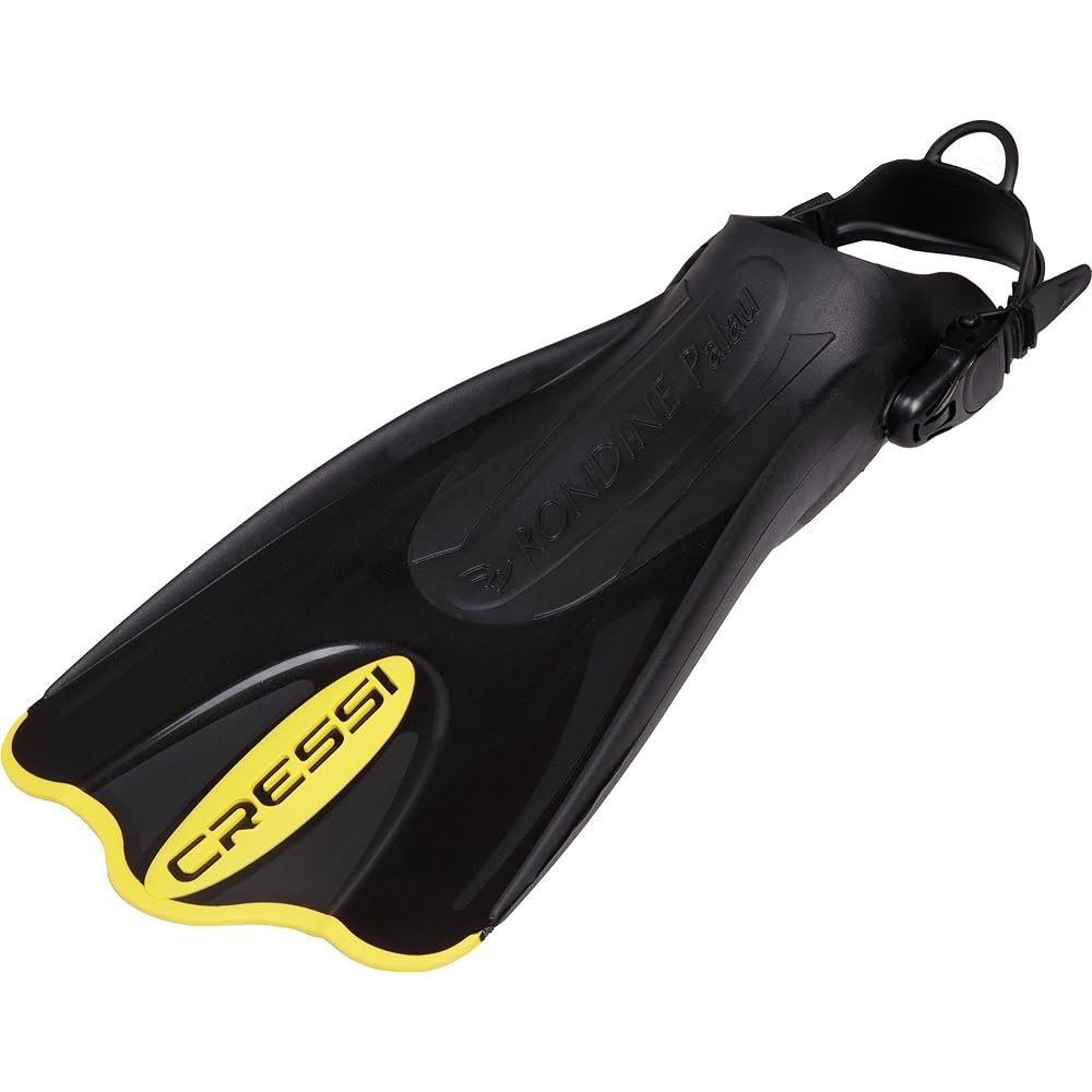 CRESSI Snorkeling Swim Fin [PALAU SAF] Open heel short blade that can be worn with bare feet Blue/Azur [Genuine product]