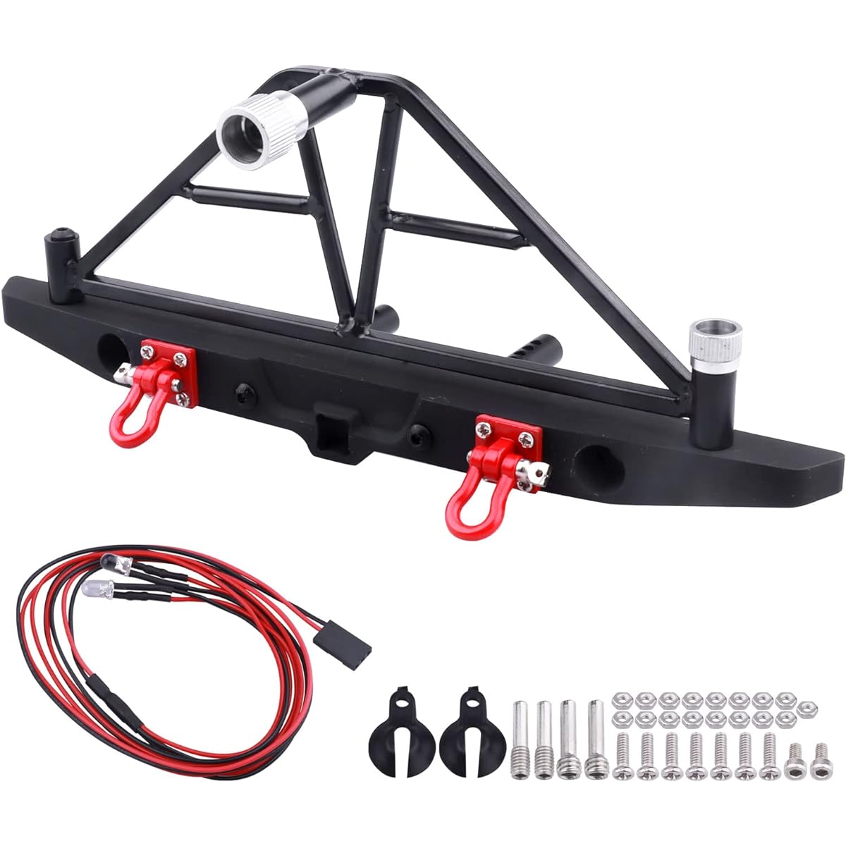 Metal Bumper Mount Set for TRX-4 Axial SCX10 SCX10 II 90046 SCX10 III AXI03007 Redcat Gen 7 RC Crawler (Type 1)