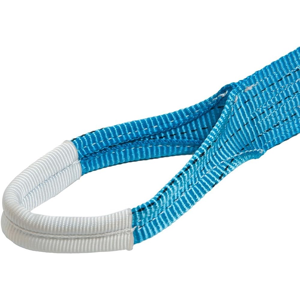 AVIELAN Lashing Belt 50mm Width I Hook (Compatible with Rope Hook) Winding 5m Fixed 0.5m Blue