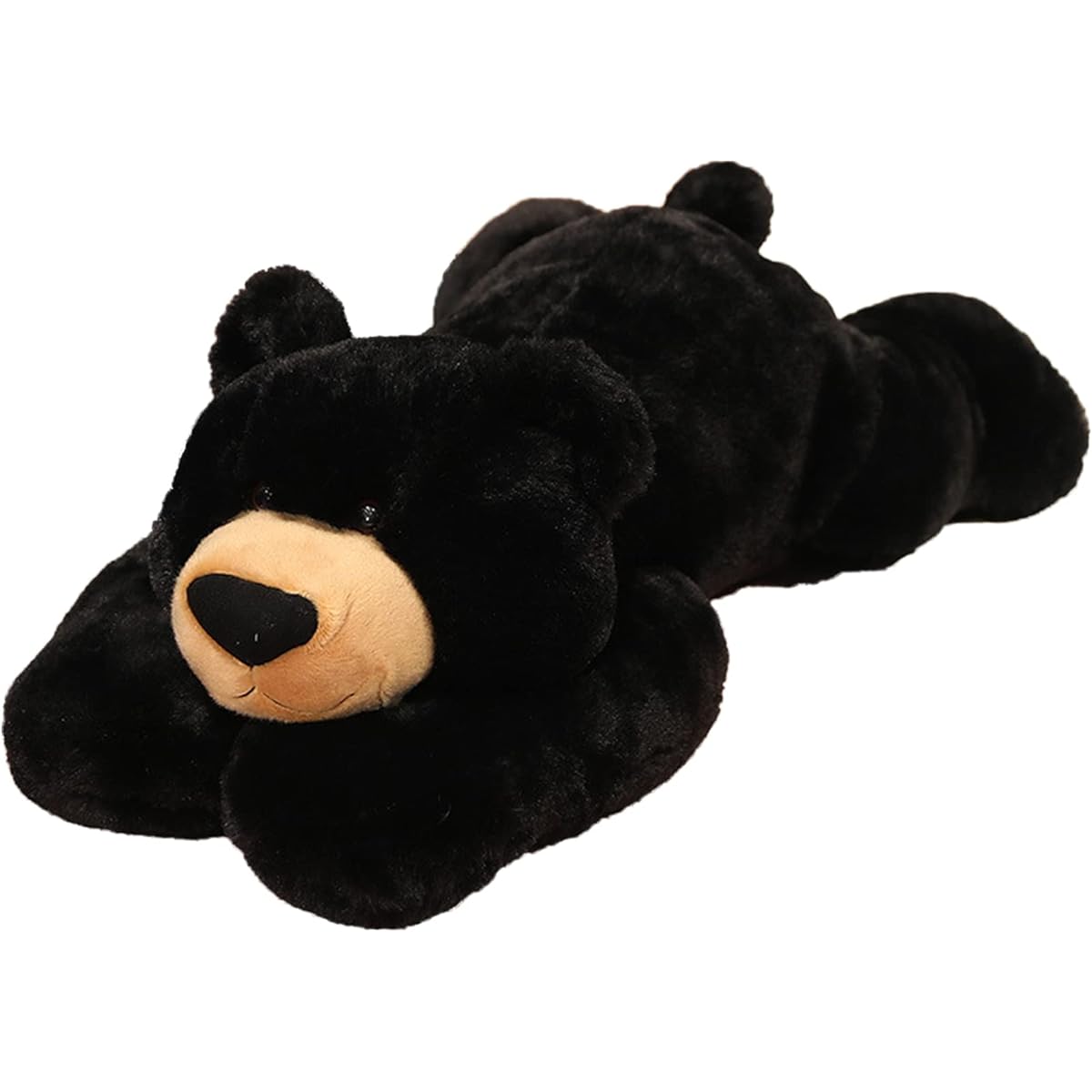 Weighted Stuffed Animal for Anxiety Weighted Stuffed Bear Toy Black Bear Plush Throw Pillow Gift for Boys Girls 11.8 Inch