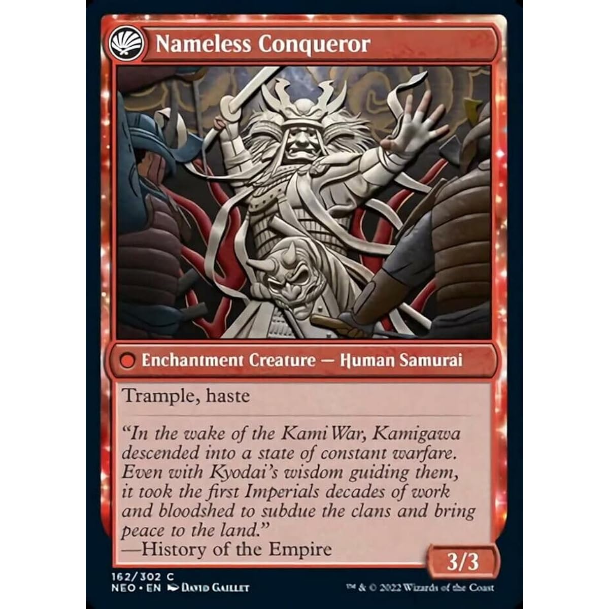 Magic: The Gathering - Shattered States Era / Nameless Conqueror (162) - Kamikawa: Neon Dynasty
