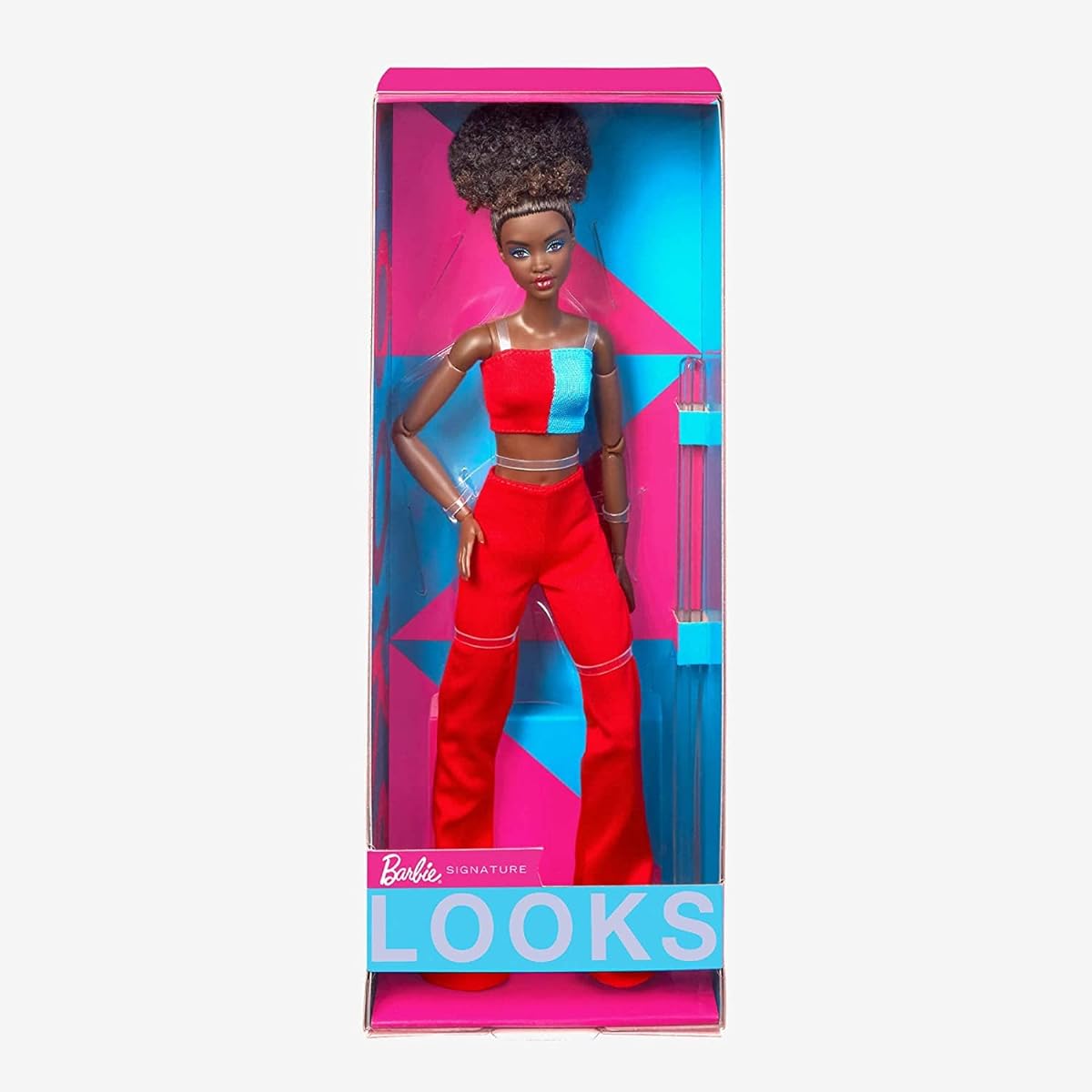 Barbie Signature Looks African Afro Hair Style Doll Natural Black Hair Barbie Looks doll Natural Black Hair #14 [Parallel Import]