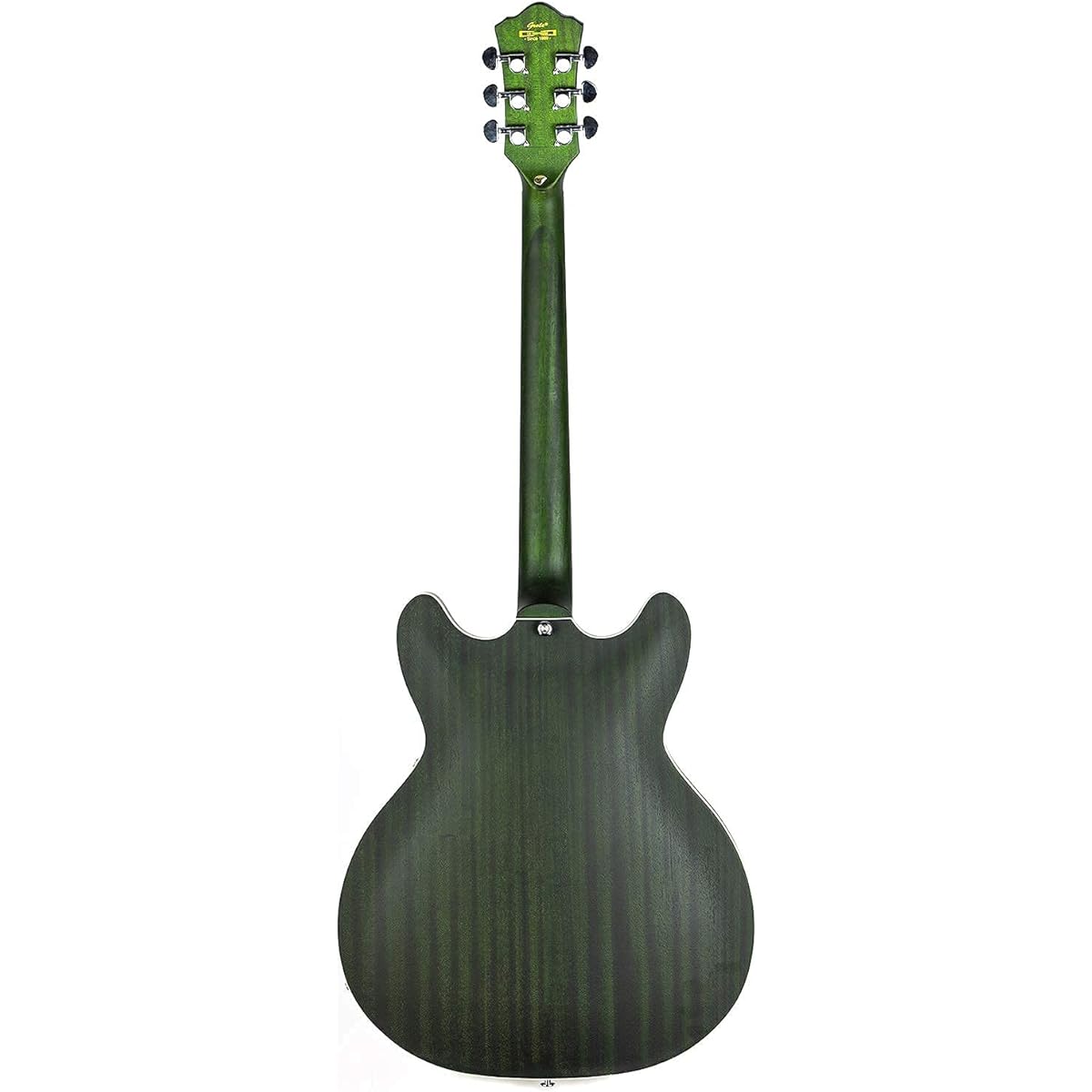 GROTE Full Scale Electric Guitar Semi-Hollow Body Guitar P90 Bone Nut Matte Paint (Green)
