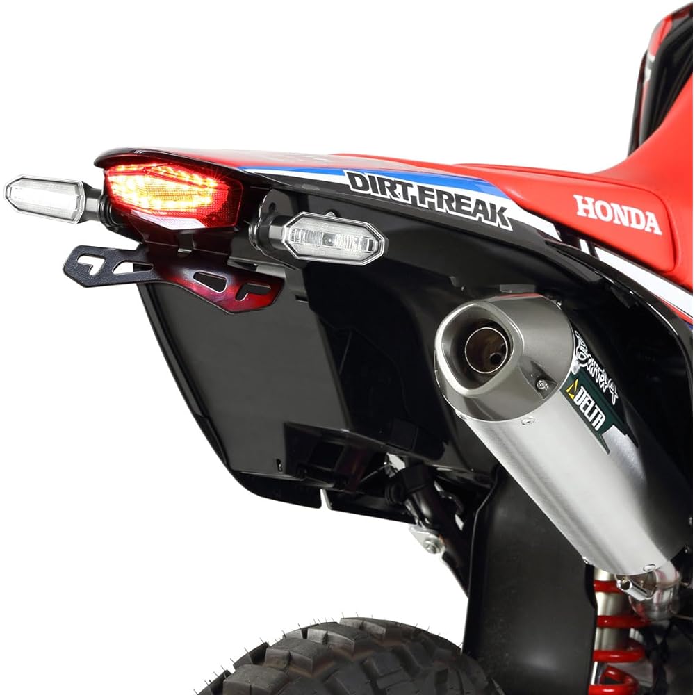 DRC Moto Red Edge Holder Kit Smoke Lens CRF250L/M/RALLY '17-'20 Exclusive Design 8mm Turn Signal Mounting Hole & Genuine Turn Signal Mounting Hole Slim Design Dirtfreak D45-18-508