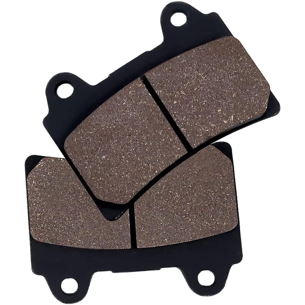 Cyleto Front and Rear Brake Pads for YAMAHA XV1600 Roadstar 1600 2001 2002 2003 2004 2005 / XV 1600 Road Star Silverado 2007 2008 2009