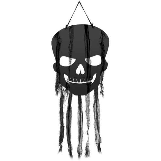 Amscan Halloween Hanging Decoration Skull/Skull 26" Black