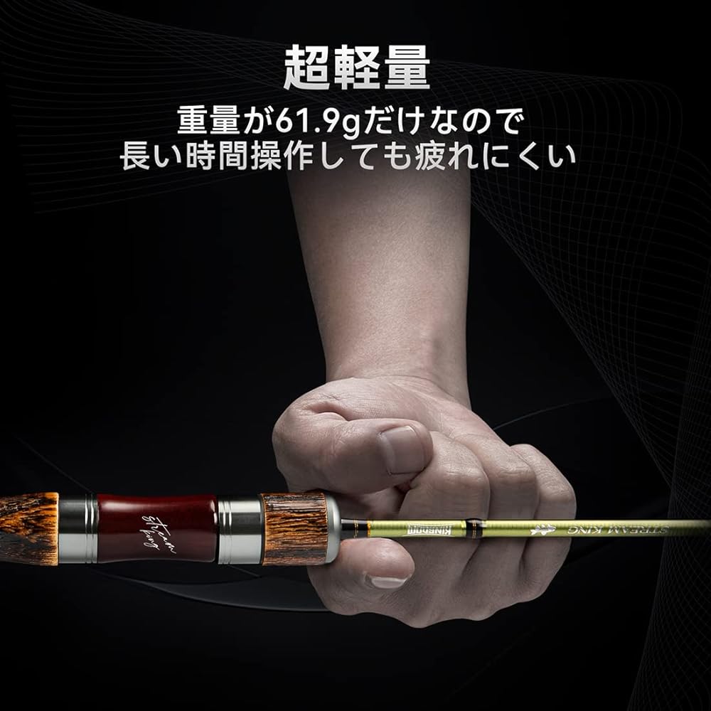 Kingdom Ultra Light Fishing Rod 61g UL 2 Pieces/3 Pieces High Elasticity Pack Rod Spinning Rod Casting Rod Bait Rod Trout River Embankment Lakeside Mountain Stream Wild Fishing Spot