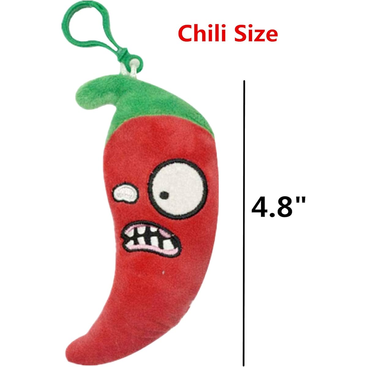 Plants VS Zombies Plush Zombie Keychain Set Toy Stuffed Animal Soft PVZ Figure Doll Sunflower Green Pea Red Pepper Pendant Christmas Birthday Gift