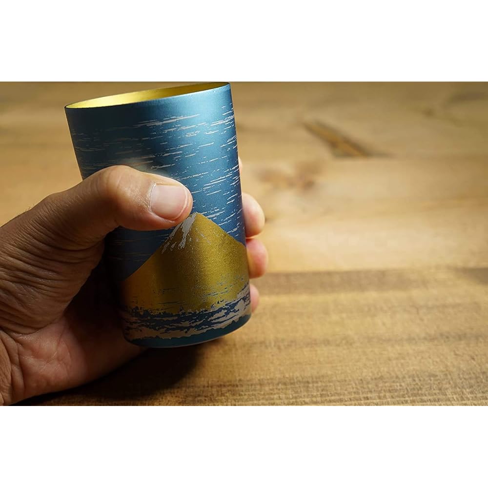 HORIE Made in Tsubame, Niigata Prefecture Titanium double tumbler Fuji 270cc Kinfuji in paulownia box T09MFG270 T09MFG270