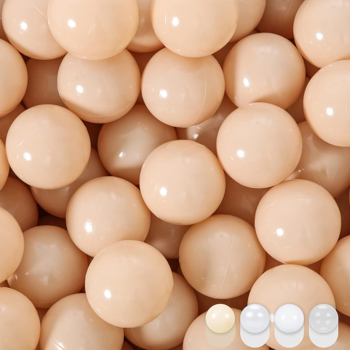 STARBOLO Ball Pit Balls - 2.75 Inch - Crushproof Plastic Toy Balls for Kids Macaron Ocean Balls for Birthday Party Games Pool