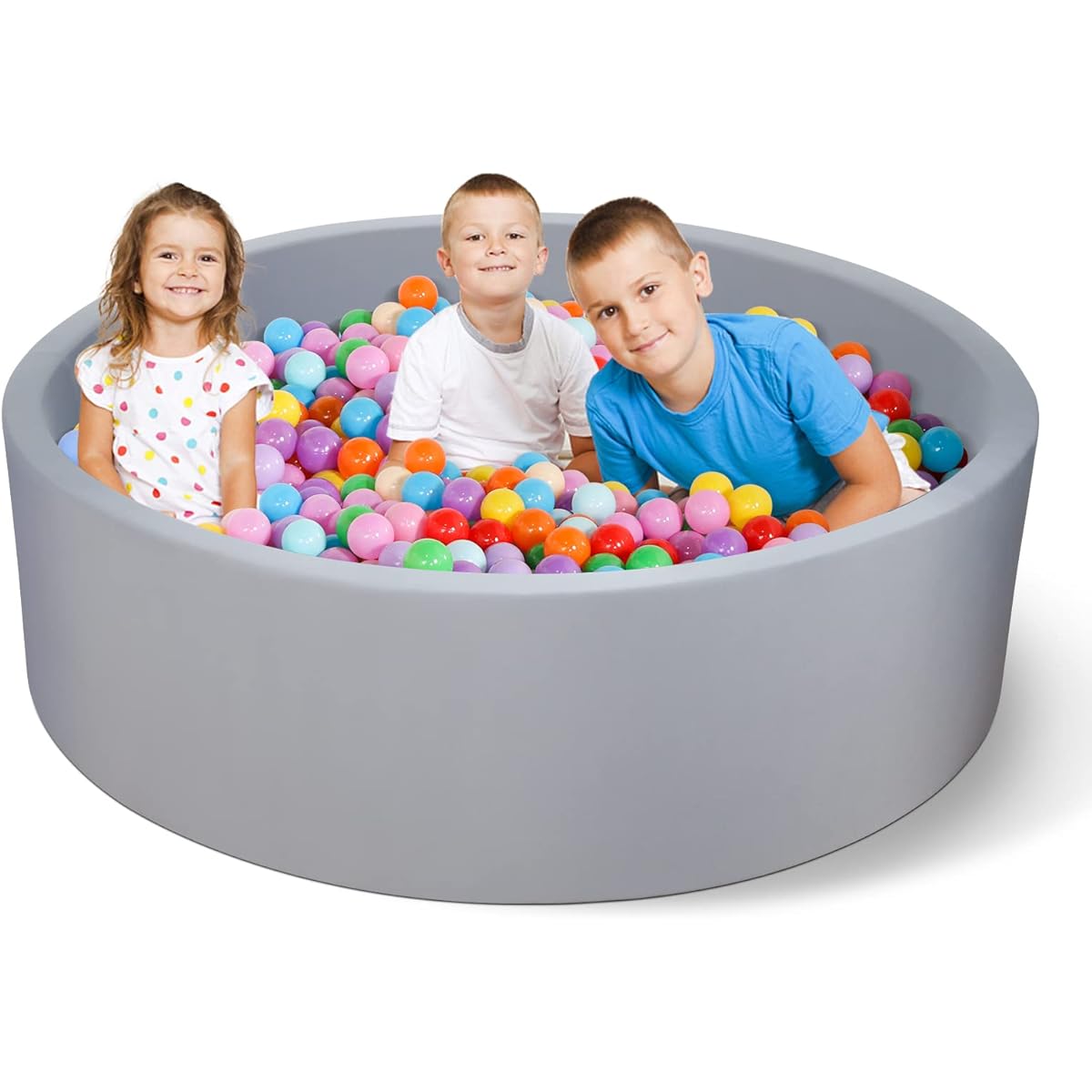 MODEREVE Ball Pit for Toddlers, Large Baby Ball Pit, 47" Soft Foam Ball Pit Pool Playpen, Ideal Gift for Kids - Balls Not Included