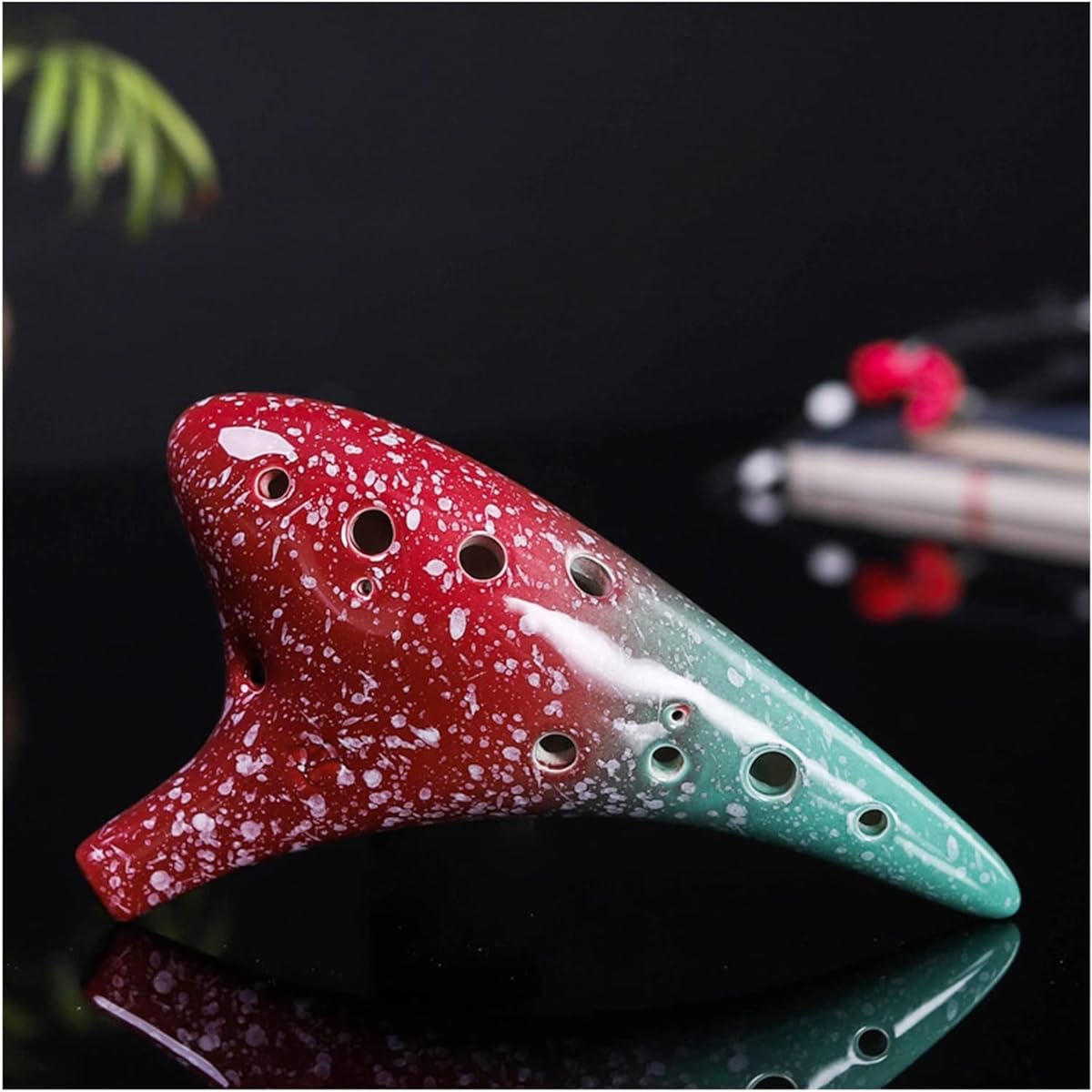 Colorful 12 Holes Professional Ceramic Ocarina Alto C Tone Classical Ocarina Musical Instrument Ocarina Instrument (4)