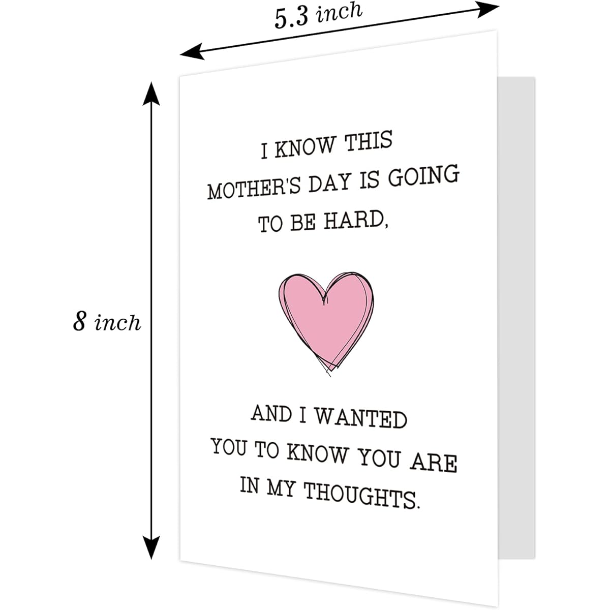 Ogeby Mother's Day Card Recent Bereavement Memory Card for Mom Thinking of You Lost Mom's Card