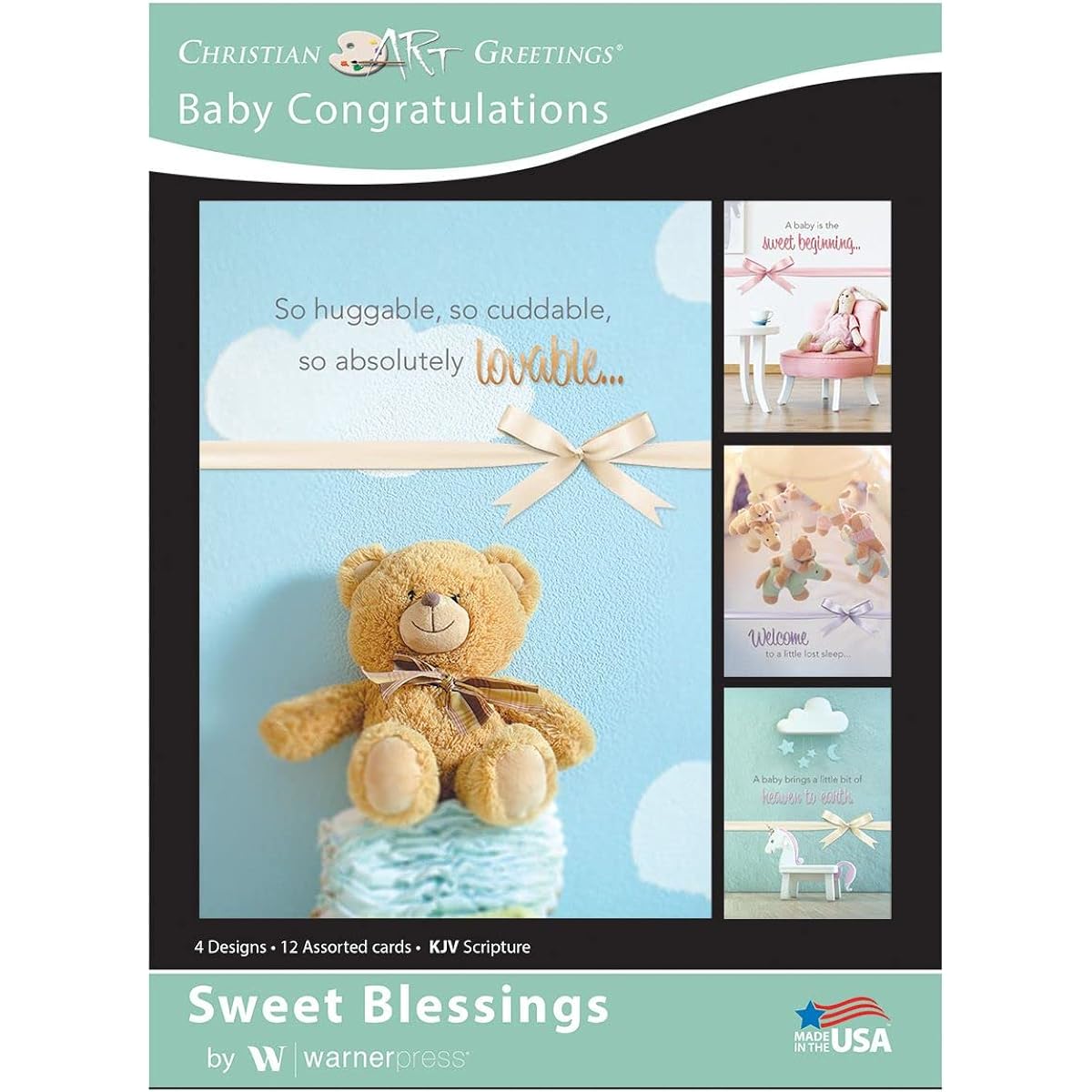 Sweet Blessings - KJV Bible Greeting Cards - Boxed - Baby Congratulations