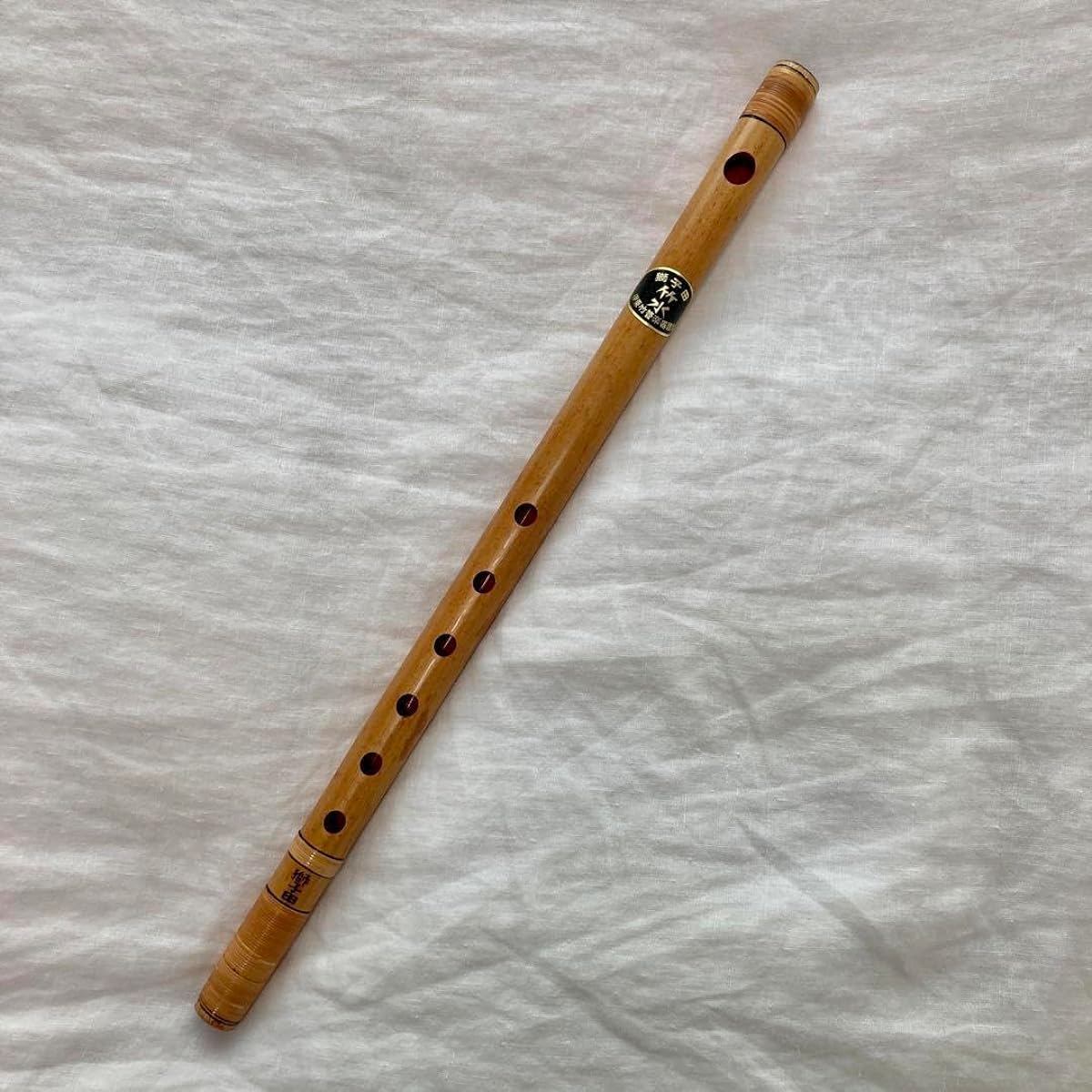 Shinobue Shishida-ryu Chikusui 4-tone 6-hole Wisteria double wrap Ito bamboo wind instrument B