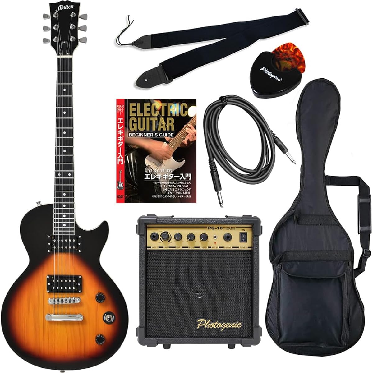 Maison Les Paul electric guitar LP-20F/VS 7-piece beginner's set