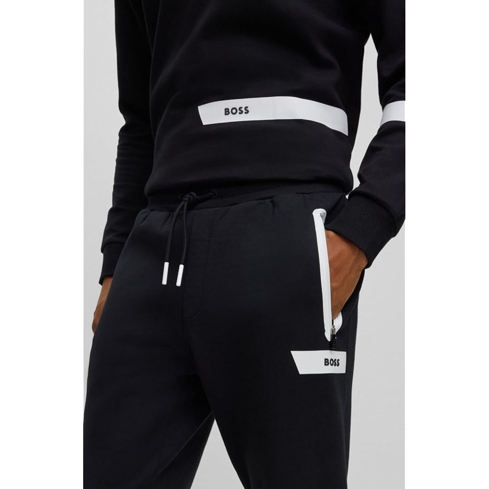 [Boss] Logo Line Cotton Blend Track Pants Men's