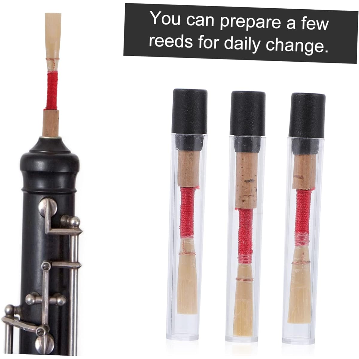 VICASKY 18pcs Oboe Reeds Oboe Accessories Oboe Staples Flagmer Double Bundle Guard Clarinet Wood Oboe B Flat Clarinet Reeds Oboe Reeds