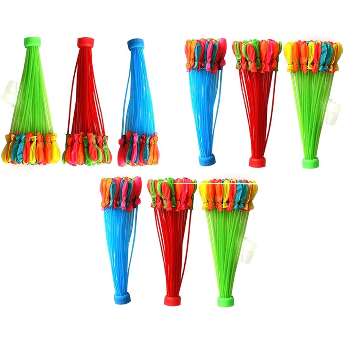 Saakar Water Magic Balloons 333Pcs for Holi (Set of 9) | Innovative Concept Easy Quick | time Saving Very Quickly Fills | The Balloons Without Any Tying Hassle pani ke gubbare