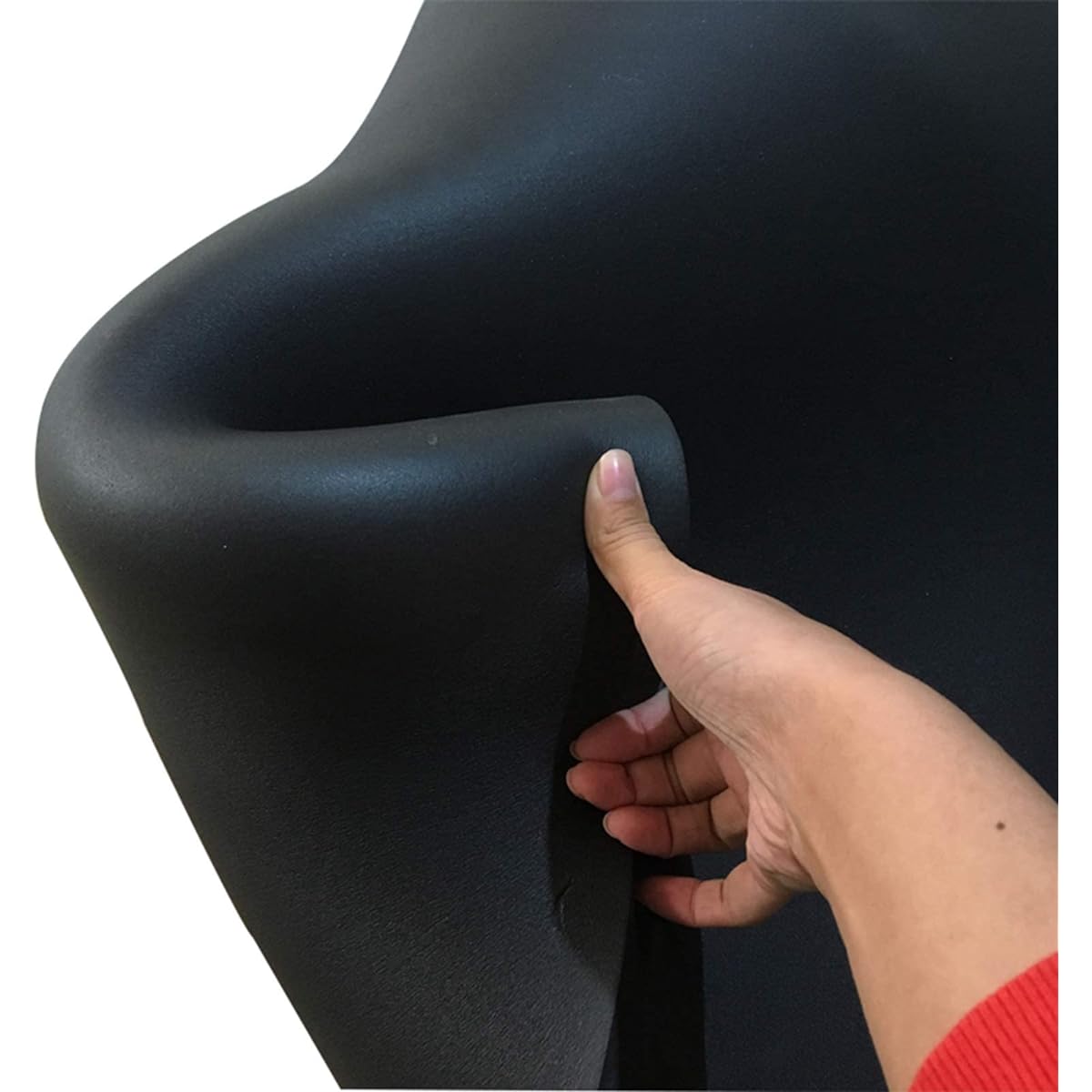Soundproof Mat, Black Soft Sound Absorbing Cotton Moisture Proof Flame Retardant Soundproof Foam Office Acoustic Panel (Black 1*5M) (Black 1*10M)