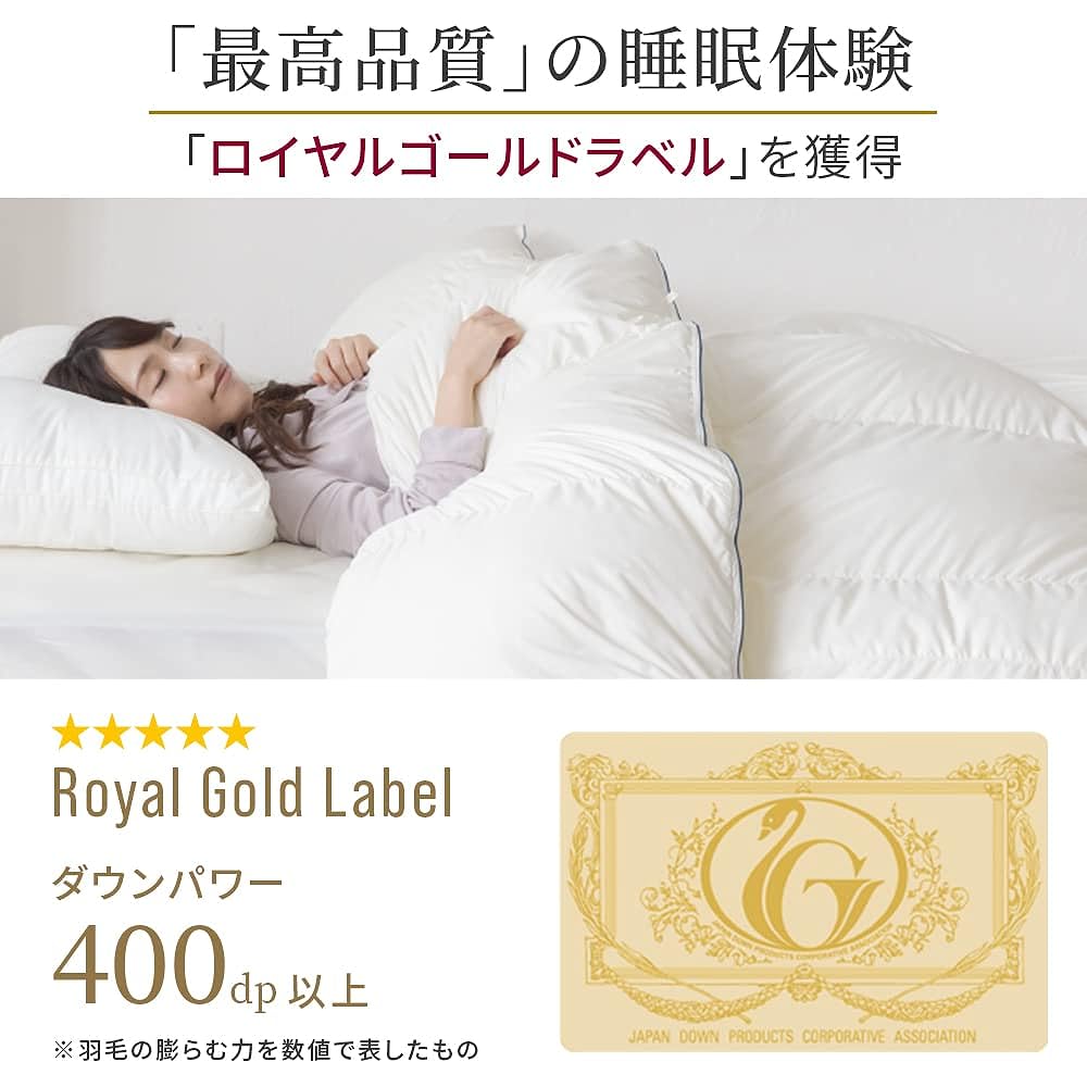 Iris Plaza White Duck Down 90% Ultra Light Royal Single Ivory