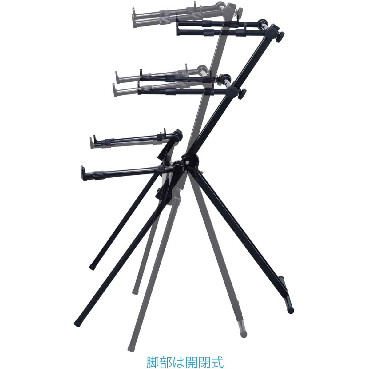 Kiktani Keyboard Stand Steel 3 Tier AKB-668 Black