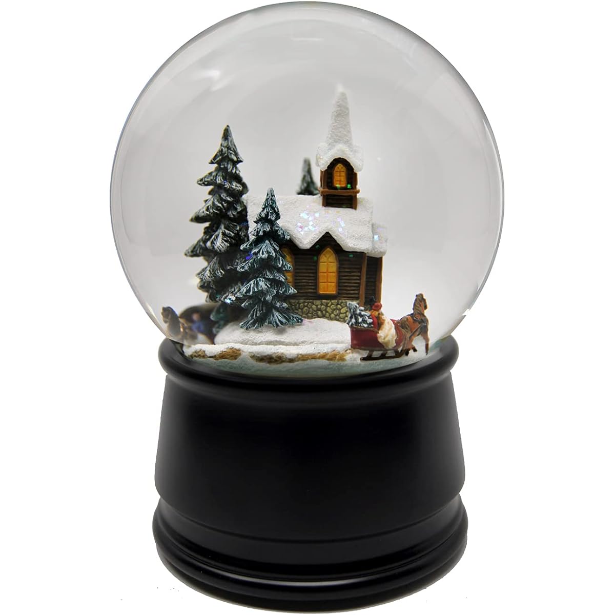 The San Francisco Music Box Company 120mm Church Village Snow Globe