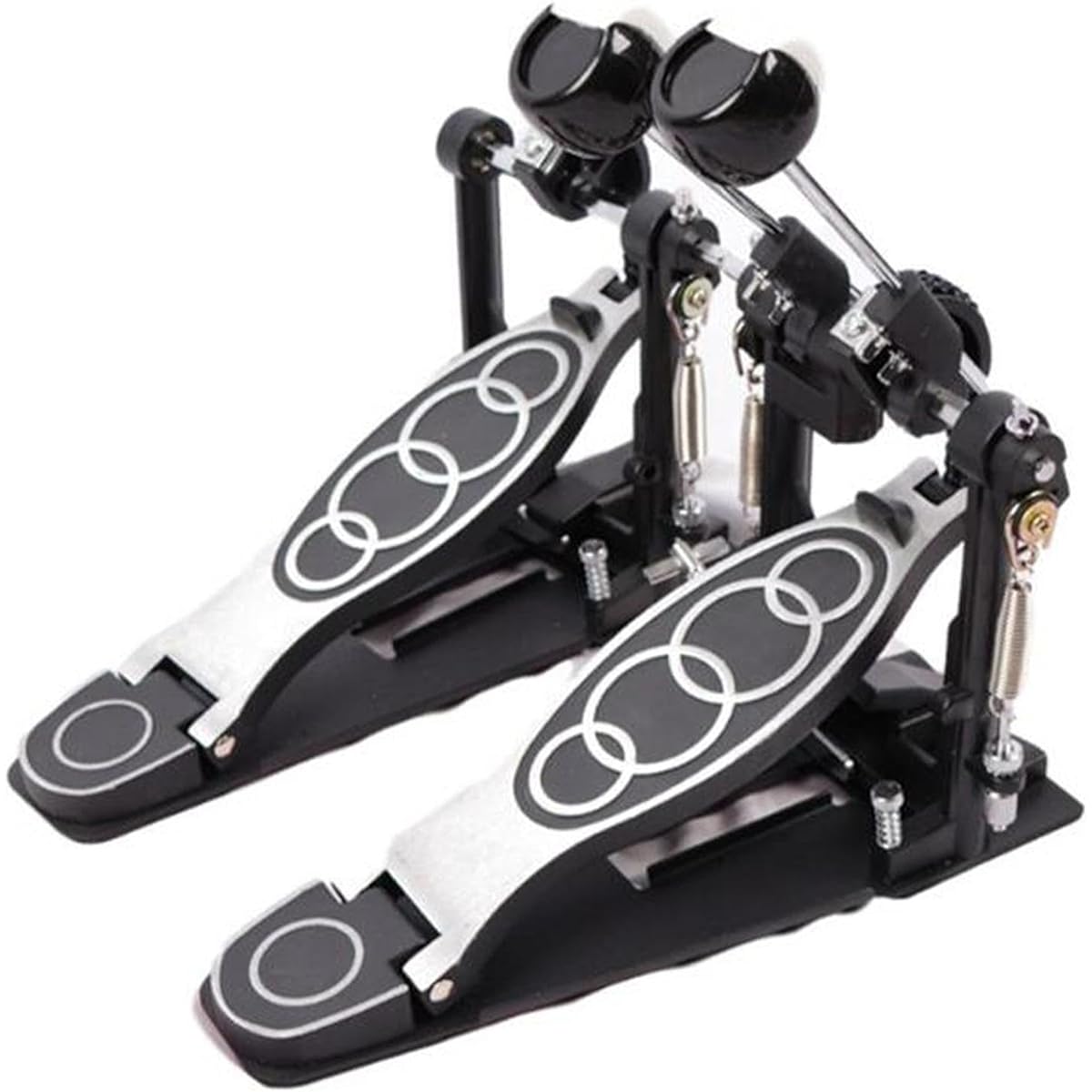TISHITA Bass Drum Pedal 2 Way Beater Head Dual Pedal 2 Chain Drive Percussion Hardware Twin Set Foot Pedal
