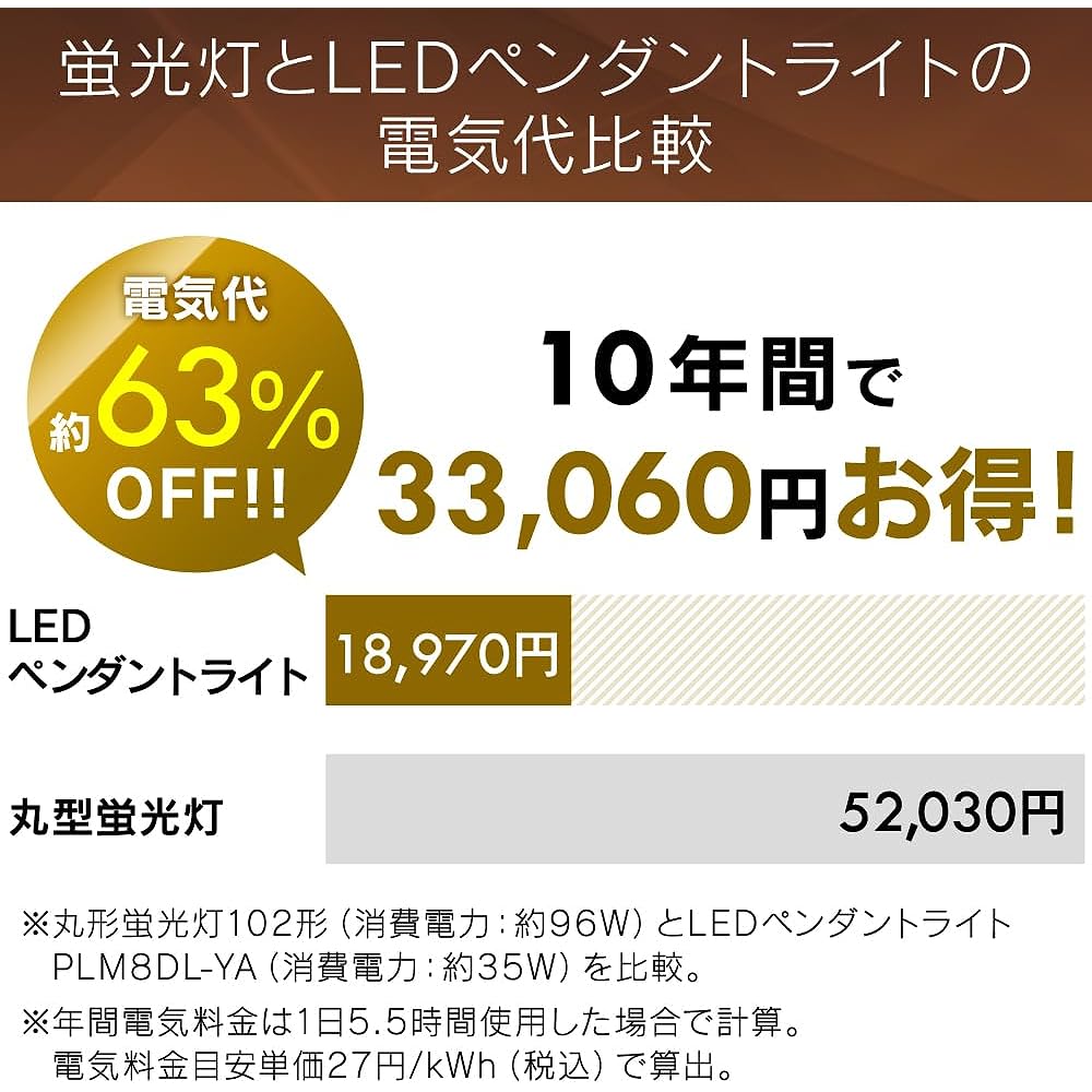 Iris Ohyama LED Pendant Light 8 tatami Dimmable Color Western Style Energy Saving Remote Control Shallow PLM8DL-YA