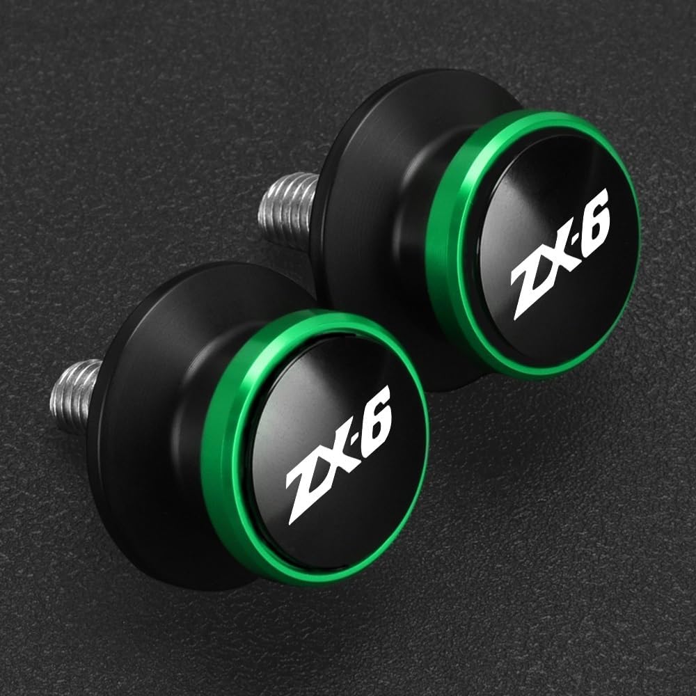 Rocker Spool Slider Motorcycle CNC Swing Arm Spool Slider Stand Screw Kawasaki ZX6R ZX-6R ZX 6R 2003 2004 2005 2006 2007 2008 2009 2010-2012 (Color : 18)