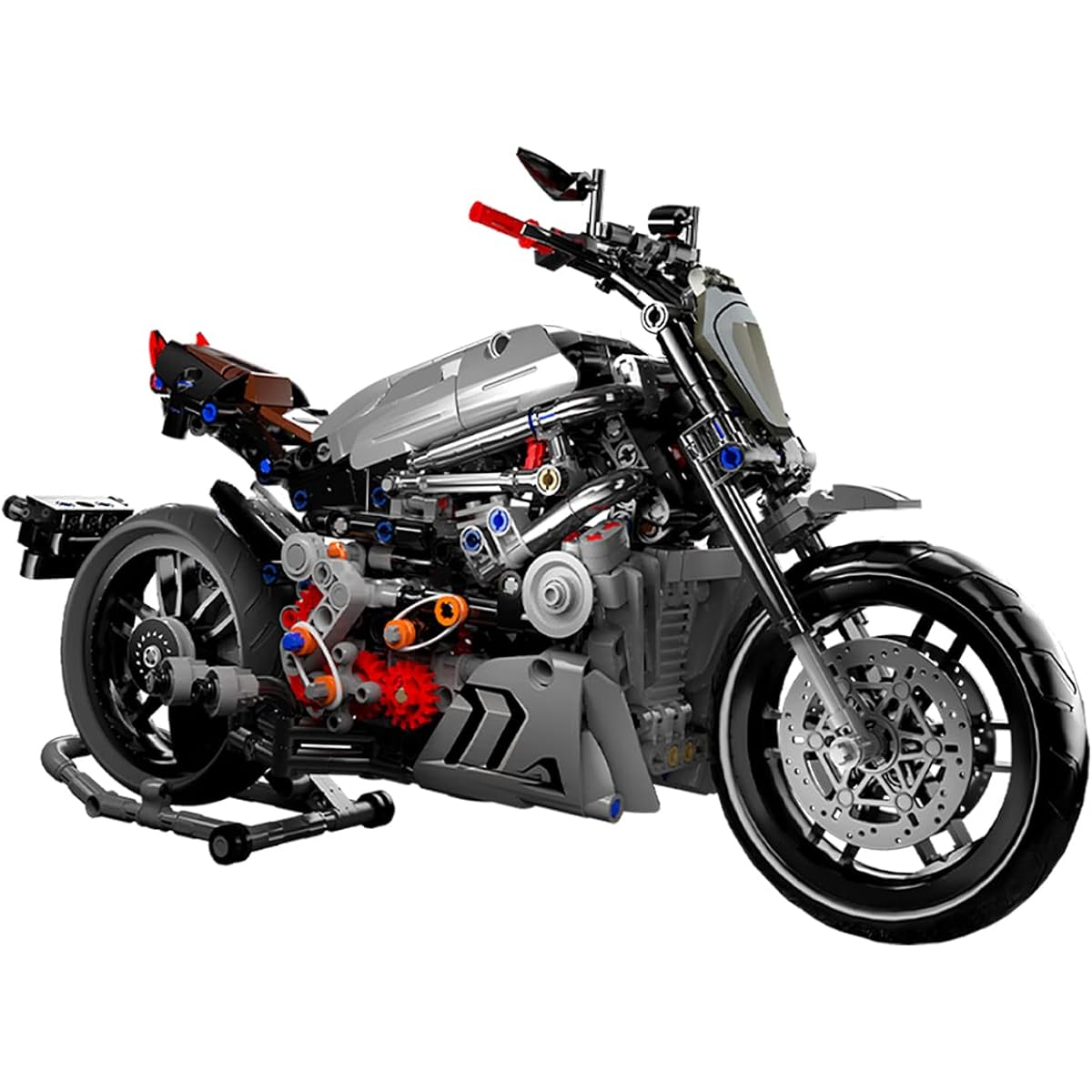 dOvOb Motorcycle Building Block Set, 827 Piece Bricks, Compatible with Major Brands