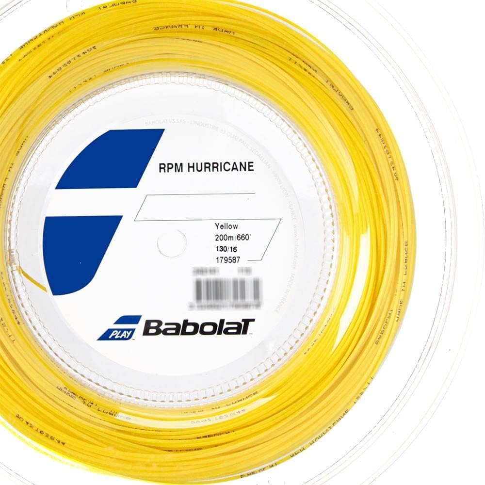 BabolaT "RPM HURRICANE120/125/130 200m roll BA243141" hard tennis string
