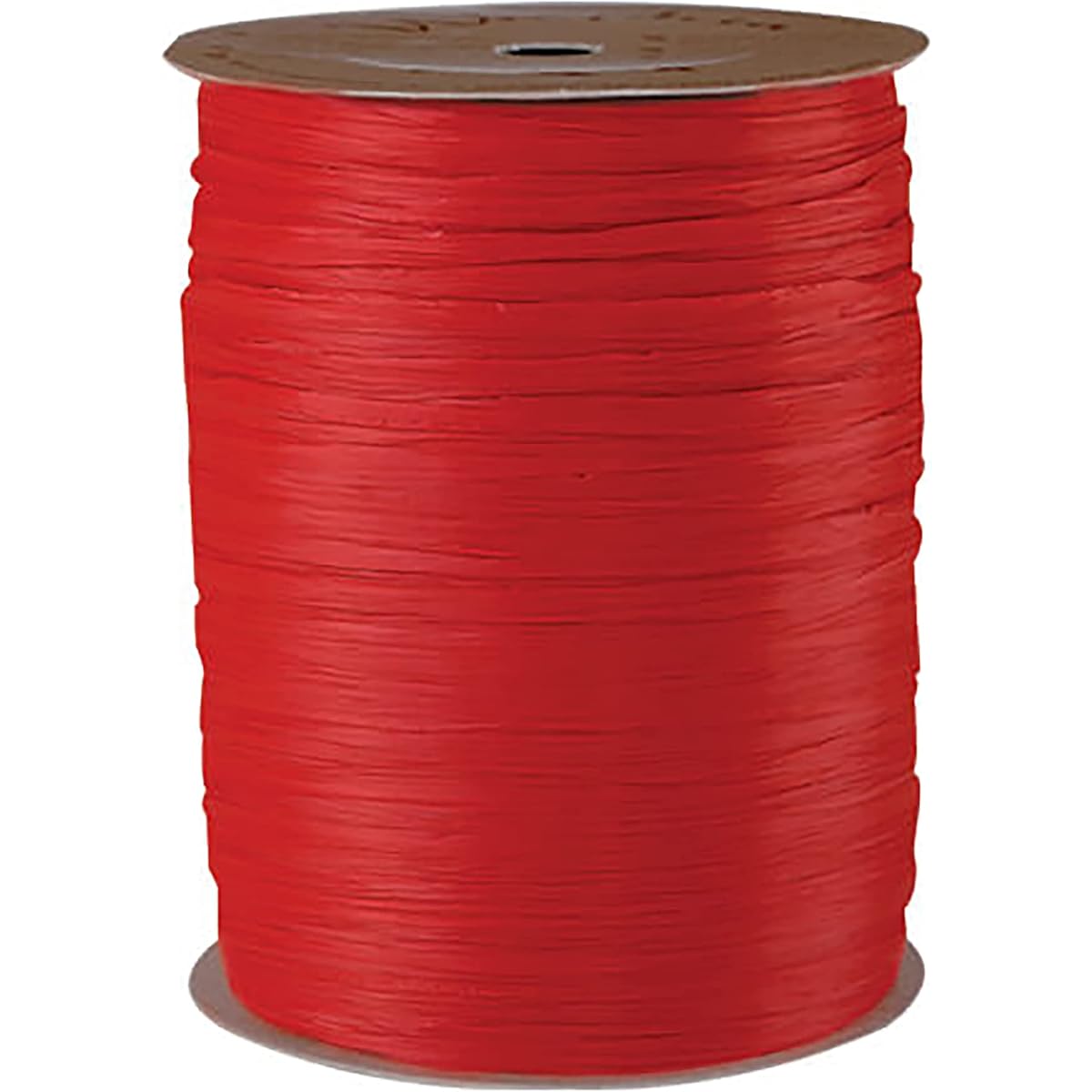 Matte Raffia Ribbon Roll 100 Yards Craft Packaged for Decoration (Red)