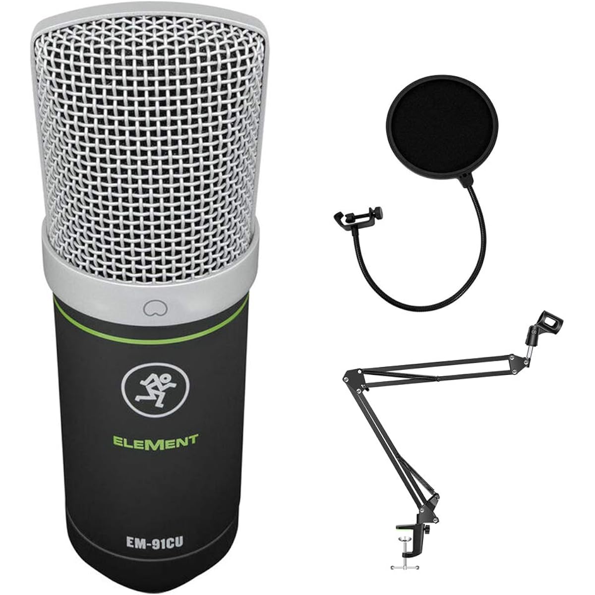 MACKIE EM-91CU+ USB Condenser Microphone for 16-Bit/96kHz High Quality Recording, Authentic Japanese Product, Black