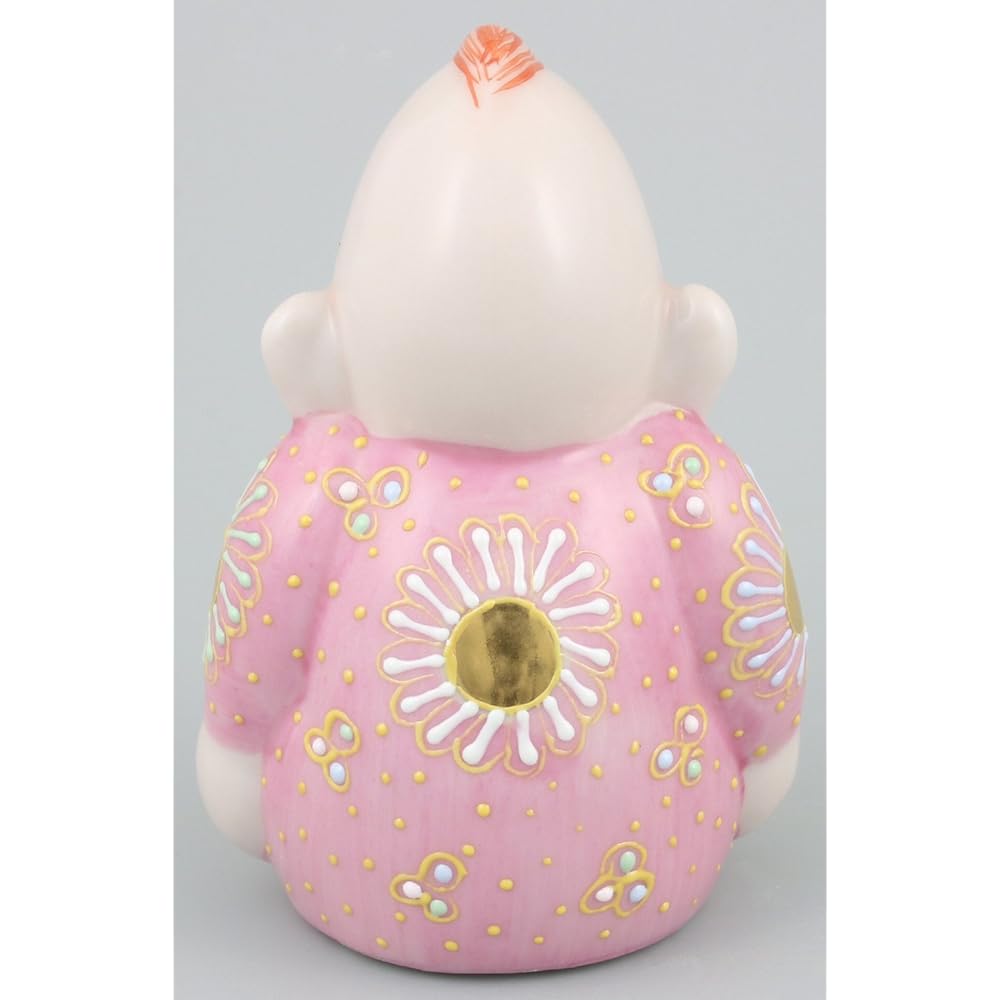 Kutani Ware God of Fortune Billiken No. 3 Pink Sashimi A-0019