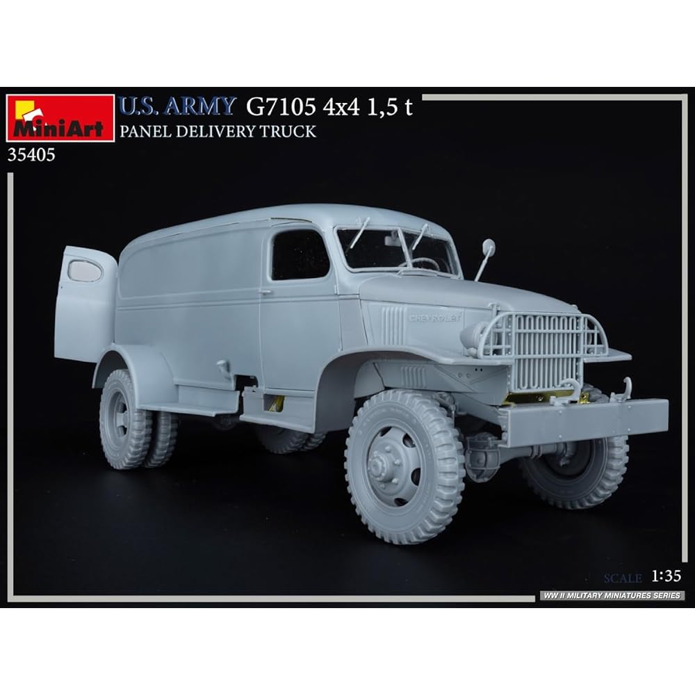 Miniart 1/35 American G7105 4x4 1.5 ton panel van plastic model MA35405