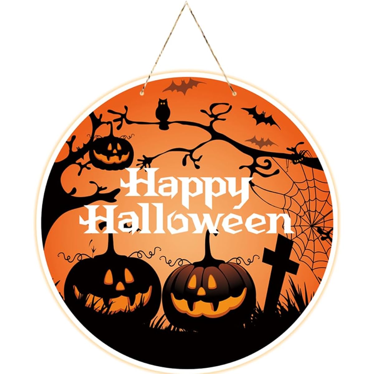 Halloween Banner Round