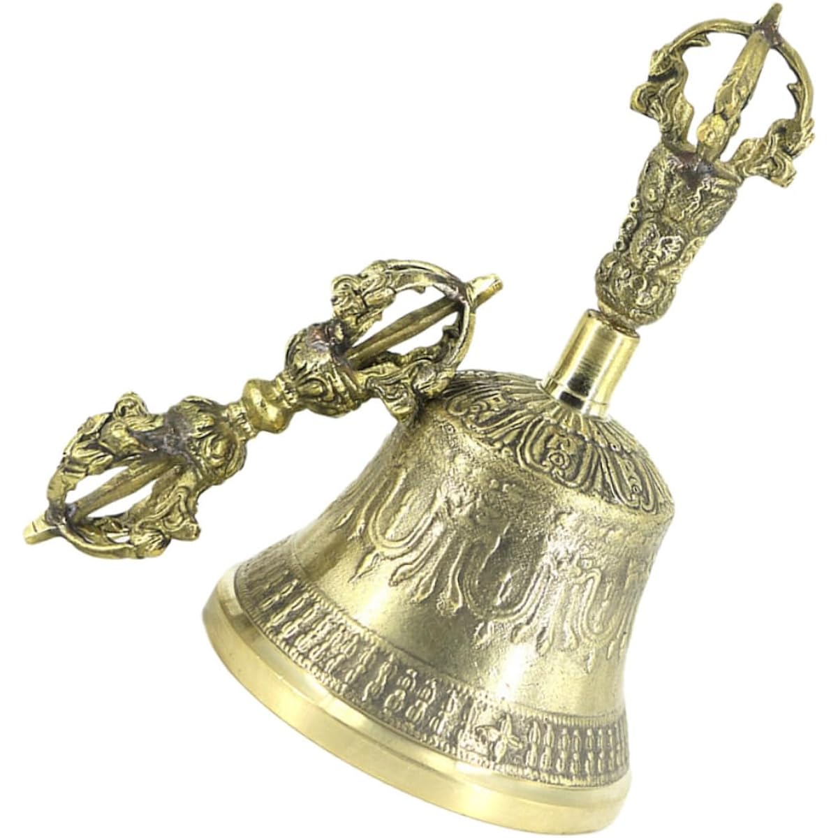 VICASKY 3pcs Vajra Yoga Bell Monk Bell Vajra Bell Tibetan Hand Bell Baby Suit Vajra Mindfulness Bell Dorje Bell Dinner Bell Baby Rattle Bell Tingshabe