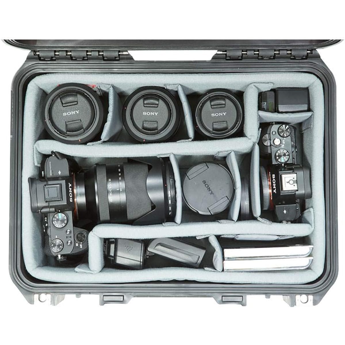 [SKB] Cases Storage Organizer iSeries 3i-1510-6 Think Tank Design Padded Divider Set Gray (5DV-1510-TT)